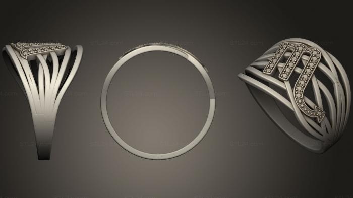 Ювелирные перстни и кольца (Кольцо 109, JVLRP_0591) 3D модель для ЧПУ станка